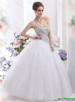 Sweetheart Maternity Wedding Dresses with Brush Train and Rhinestones