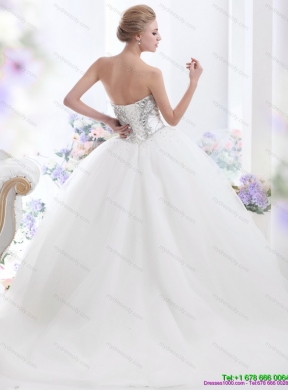 Maternity 2015 Beading and Appliques Wedding Dresses