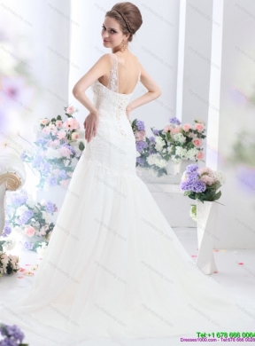 2015 Elegant Wedding Dress with Lace