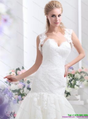 2015 Sweetheart Wedding Dress with Lace