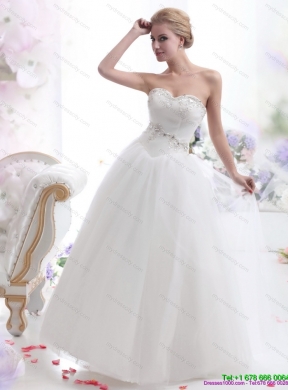 2015 Maternity Sweetheart Wedding Dress with Paillette