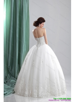 Maternity 2015 Sweetheart Wedding Dress with Beading and Lace