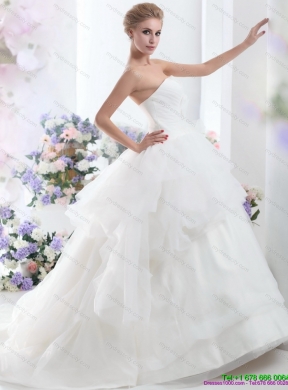 Maternity 2015 Sweetheart Wedding Dress with Hand Made Flowers