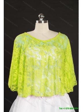 Green Beading Lace Hot Sale Wraps for 2014