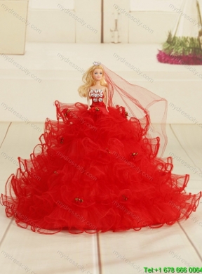 2015 Multi-color Ball Gown Beading and Ruffles Princesita Dress