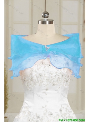 Fashionable Sweetheart Beading Princesita Dress in Aqua Blue