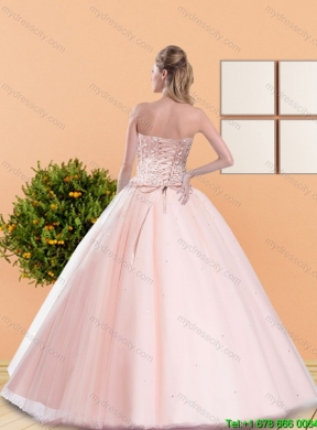 The Most Popular Beading Sweetheart Blue Quinceanera Dresses for 2015