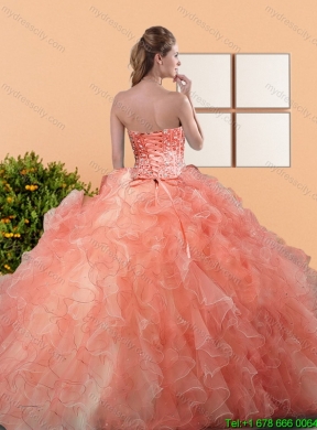 2015 Dynamic Quinceanera Dresses with Beading and Ruffles