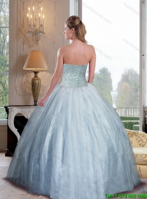 2015 Fashionable Sweetheart Ball Gown Quinceanera Dresses with Beading