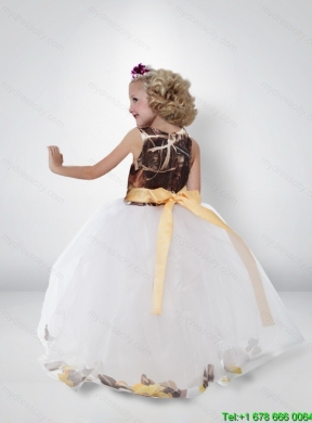 Lovely Ball Gown Little Girl Pageant Dreses with Bowknot