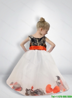 Pretty Ball Gown Scoop Belt Little Girl Pageant Dreses