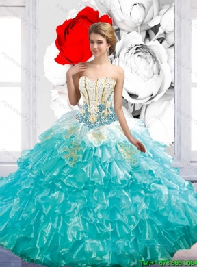 Discount Sweetheart Detachable Quinceanera Dresses with Beading and Ruffles