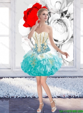 Discount Sweetheart Detachable Quinceanera Dresses with Beading and Ruffles