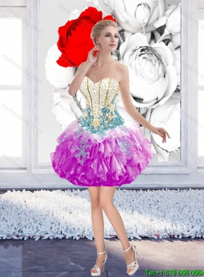 Discount Sweetheart Detachable Quinceanera Dresses with Beading and Ruffles