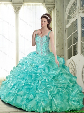 Exclusive Ball Gown Pretty  Quinceanera Dresses with Beading for 2015