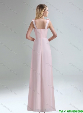 Beautiful Chiffon Dama Dress in Light Pink for 2015 Summer