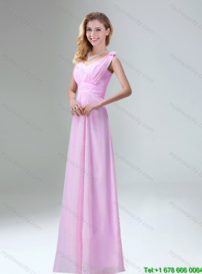 Beautiful Chiffon Dama Dress in Light Pink for 2015 Summer