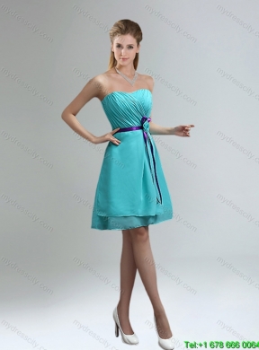 Pretty  Knee Length Dama Dresses for 2015 Summer