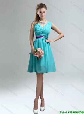 Pretty  Knee Length Dama Dresses for 2015 Summer