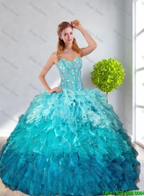 2016 Summer Cheap Sweetheart Detachable Quinceanera Dresses in Multi Color