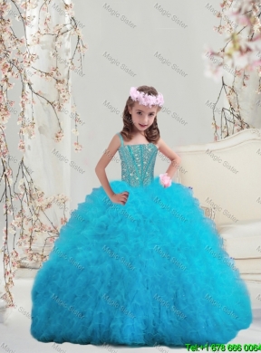 2016 Summer Popular Ball Gown Quinceanera Dresses with Beading and Ruffles