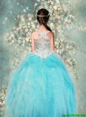 Perfect Straps Ball Gown Mini Quinceanera Dresses with Beading