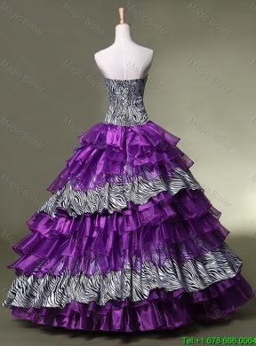 New Arrival Sweetheart Quinceanera Dresses with Ruffled Layers