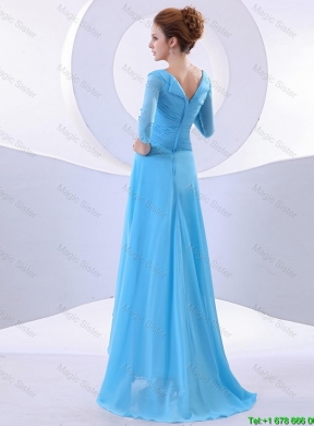 Gorgeous Beading Aqua Blue Prom Dresses in 2016