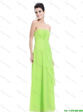 New Arrivals Strapless Beaded Prom Dresses in Spring Green