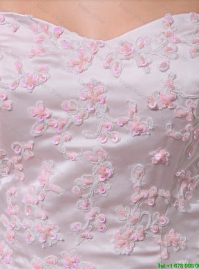 Wonderful Sweetheart Baby Pink Prom Dresses with Sequins and Ruffled Layers