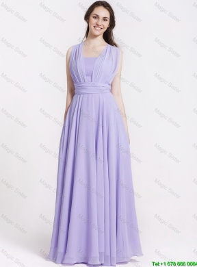 2016 Summer Beautiful Ruching Lavender Prom Dresses in Lavender