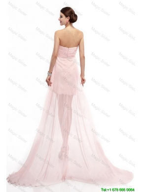 Best Selling Sweetheart Beaded Prom Gowns with High Low