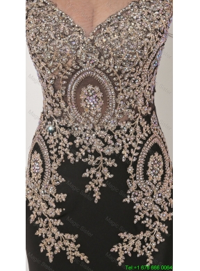 Gorgeous Mermaid Appliques and Beaded Prom Dresses in Black