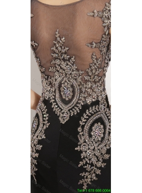 Gorgeous Mermaid Appliques and Beaded Prom Dresses in Black