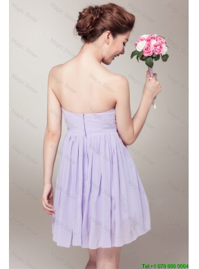 New Style Strapless Prom Gowns with Mini Length