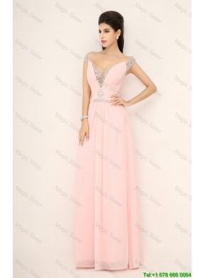 Beautiful Off the Shoulder Prom Dresses with Cap Sleeves