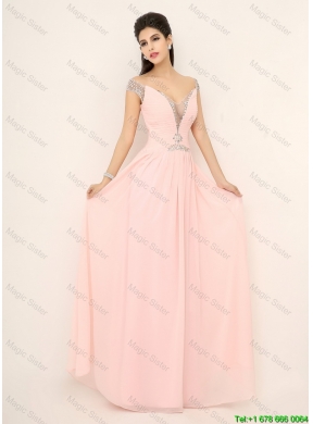 Beautiful Off the Shoulder Prom Dresses with Cap Sleeves