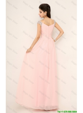 Beautiful Off the Shoulder Prom Dresses with Cap Sleeves