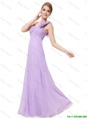 2016 New Style Straps Lavender Prom Dresses with Ruching