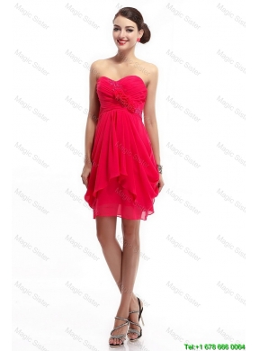 Fashionable Hand Made Flowers Prom Dresses with Sweetheart