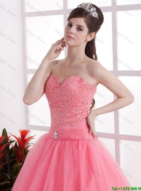 New Arrivals A Line Sweetheart Prom Dresses in Watermelon