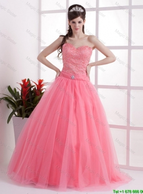 New Arrivals A Line Sweetheart Prom Dresses in Watermelon