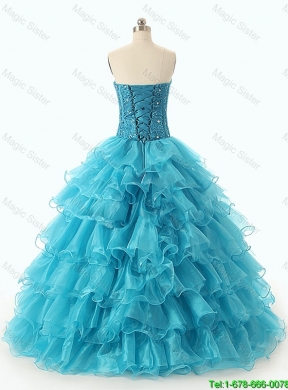 Custom Made 2016 Ball Gown Sweet 16 Dresses with Ruffled Layers