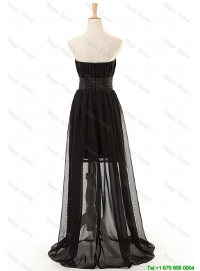 Brand New Sweetheart Belt Long Prom Dresses in Black