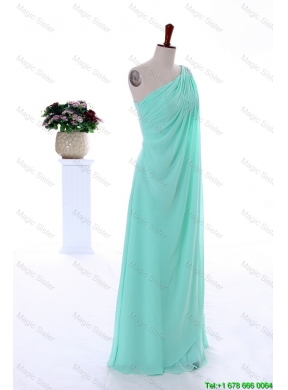 Custom Made Empire Beaded Prom Dresses in Apple Green