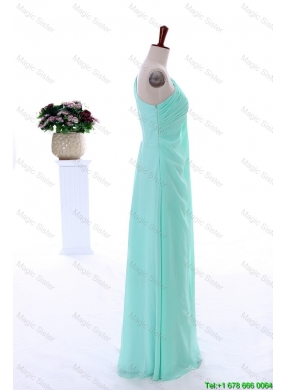 Custom Made Empire Beaded Prom Dresses in Apple Green