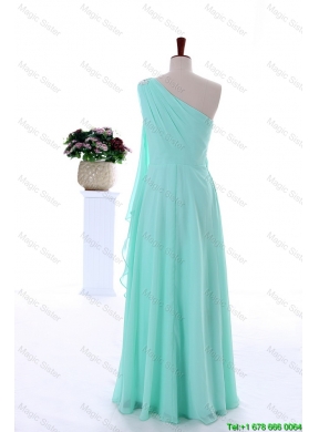 Custom Made Empire Beaded Prom Dresses in Apple Green