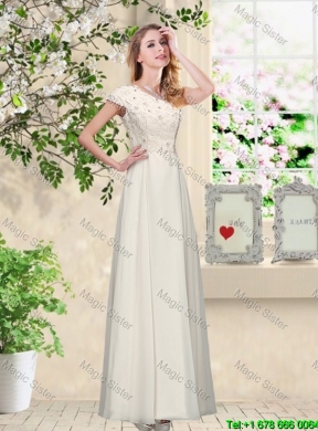 2016 Fashionable Appliques Bridesmaid Dresses with High Neck