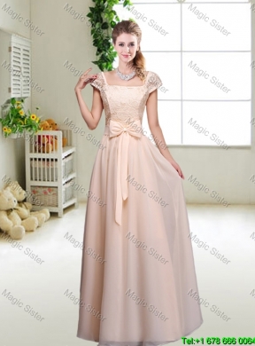 Beautiful Hand Made Flowers Bridesmaid Dresses with Column