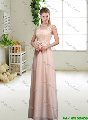 Beautiful Hand Made Flowers Bridesmaid Dresses with Column